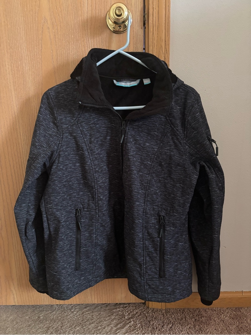 Free Country Women's Charcoal Heather Softshell Utility Jacket